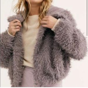 Free people purple oversized jacket